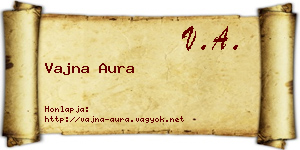 Vajna Aura névjegykártya